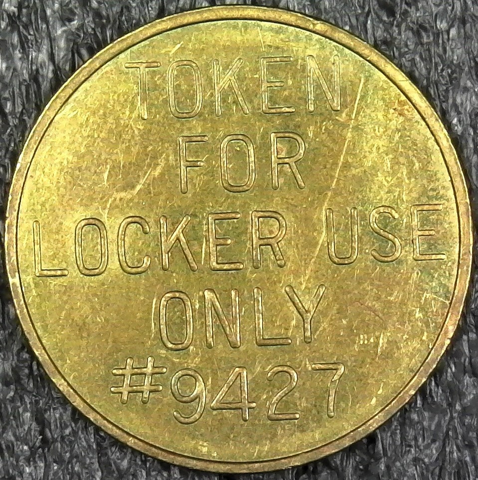 Token for Locker Use Only #9427 - Locker Token 23mm (c750)