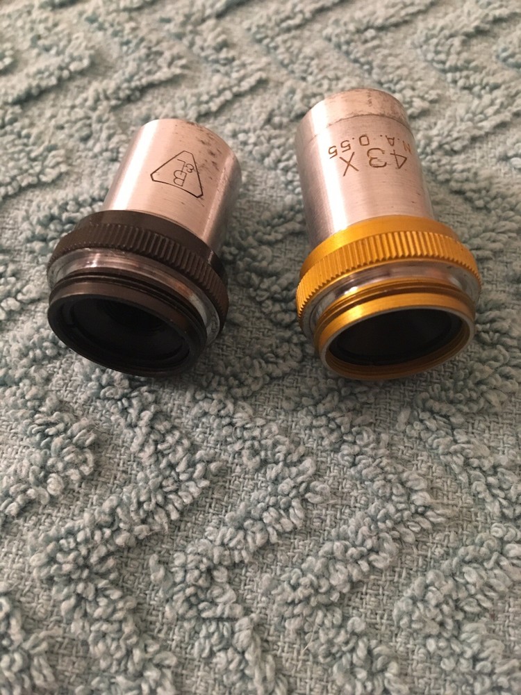2 Pc Bausch Lomb Objectives 10x/43x