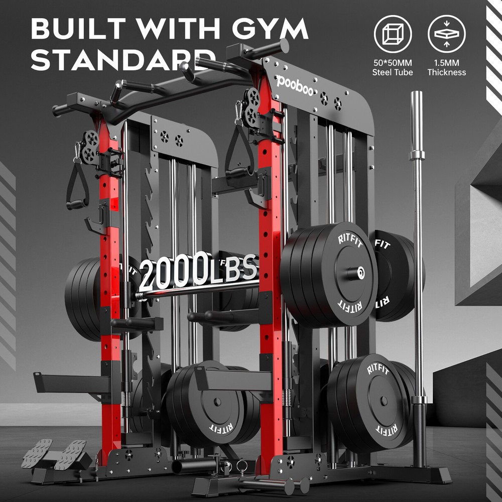 Multi-Functional Machine Power Cage Home Gym Workout Machine Strength Training