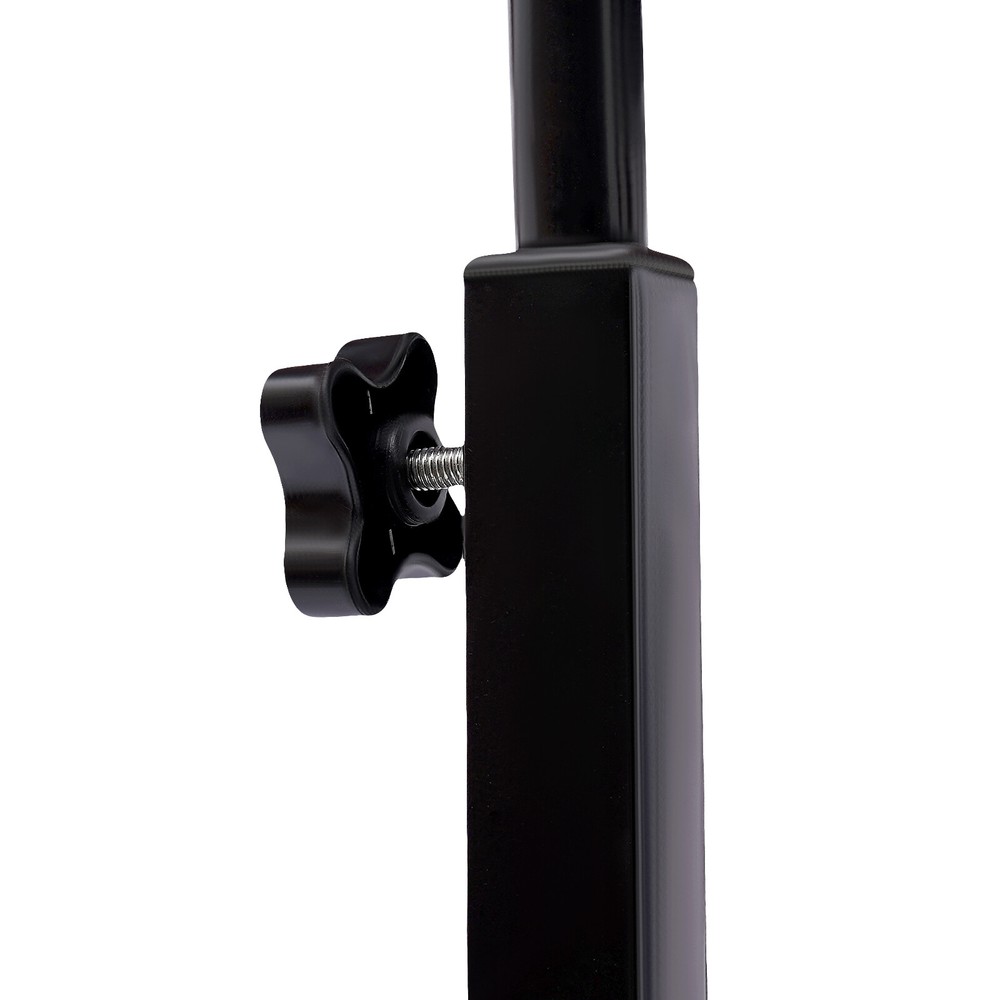 Adjustable C-Shaped Side Table with Wheels for Ergonomic Comfort