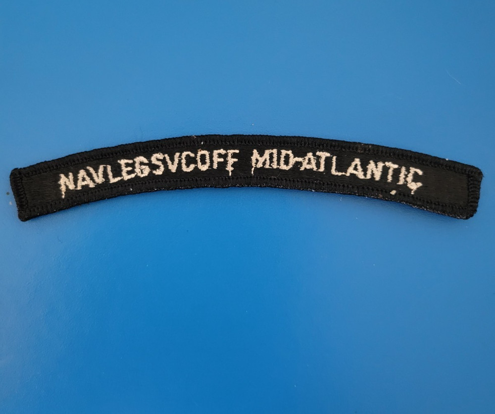 US Navy NAVLEGSVCOFF MID-ATLANTIC  US Navy Navigation Mid-Atlantic UIM Patch