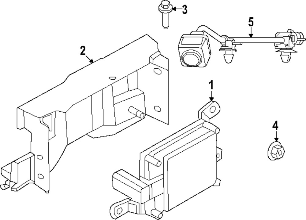Genuine Nissan 2022-2024 Frontier Distance Sensor Bracket 28452-9BU0A