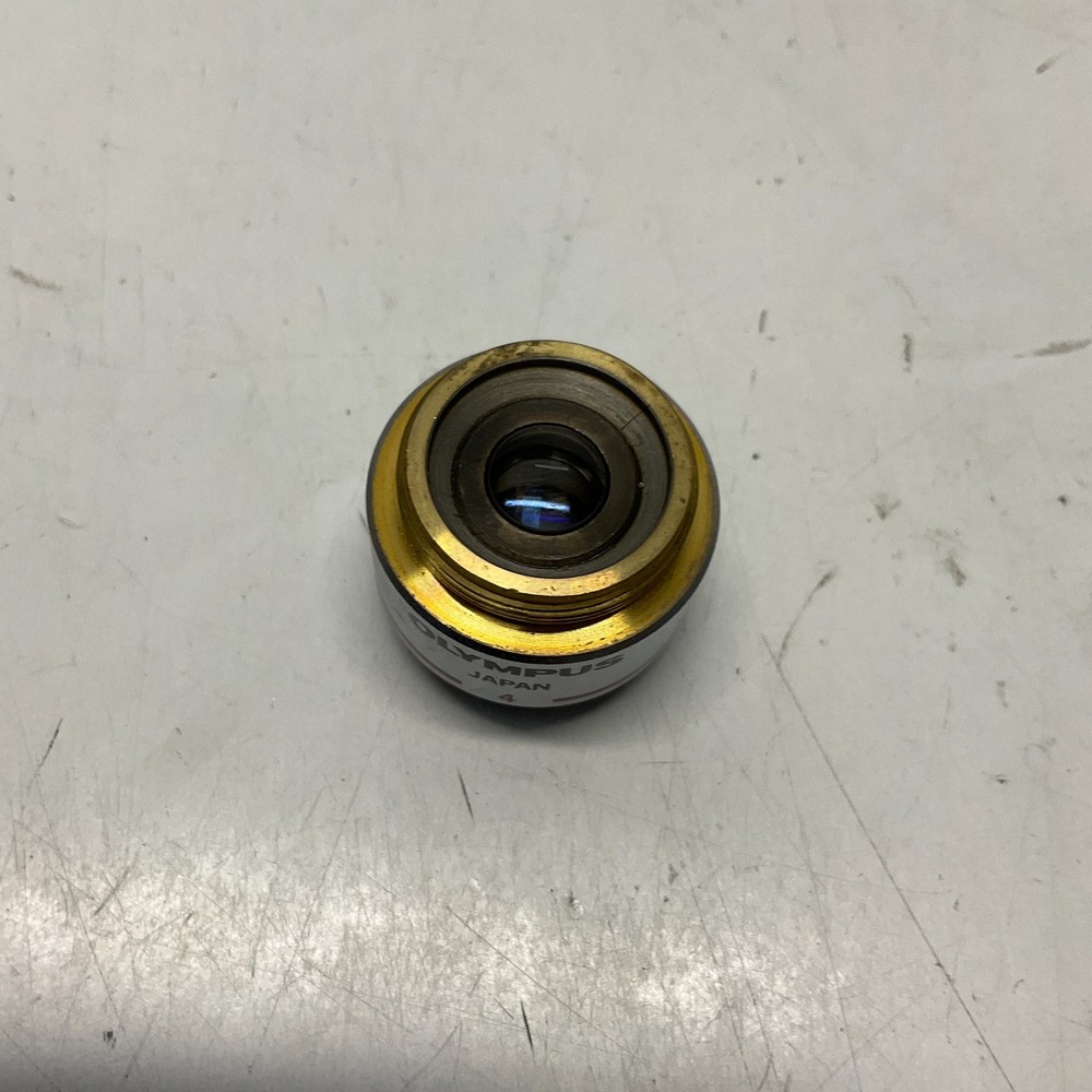 Olympus E A4 4x 0.10 Microscope Objective Lens