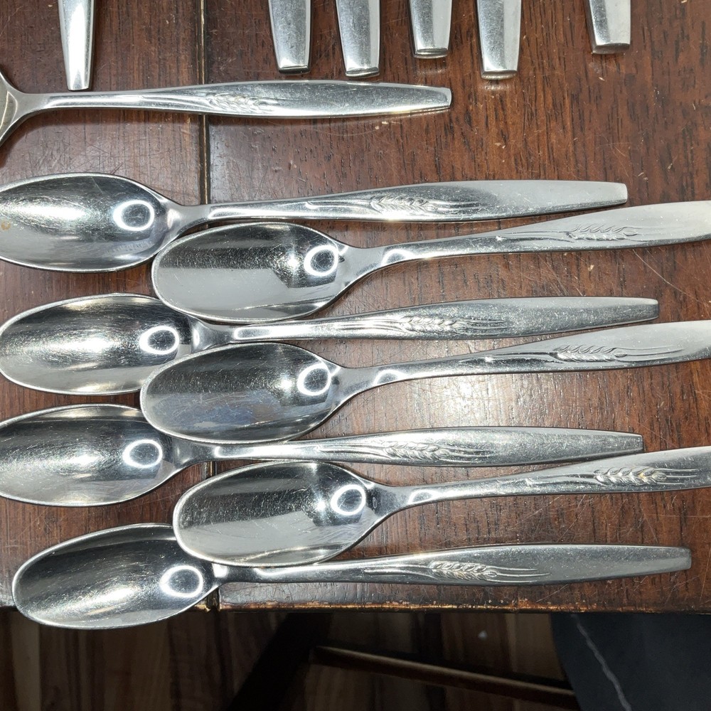 Prudential Stainless “Wheat Sprig” Flatware 30 PC Set