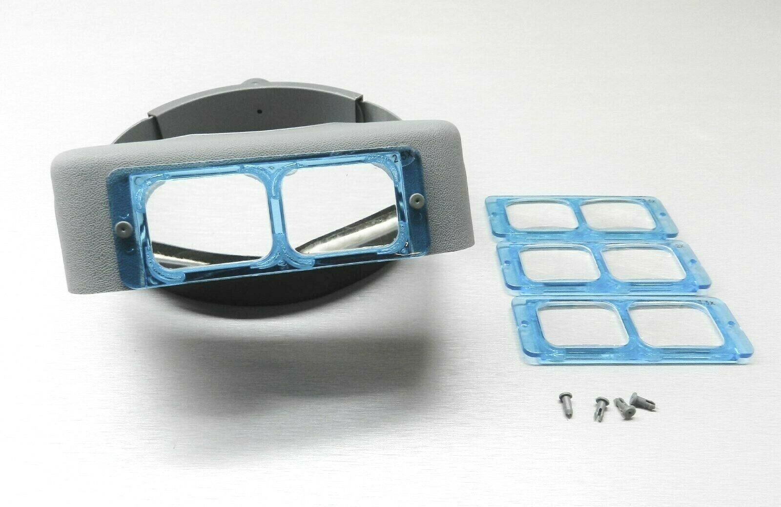 Headband Magnifier Jewelry Visor 4 Multi Lens Glasses Head Visor Loupe Binocular