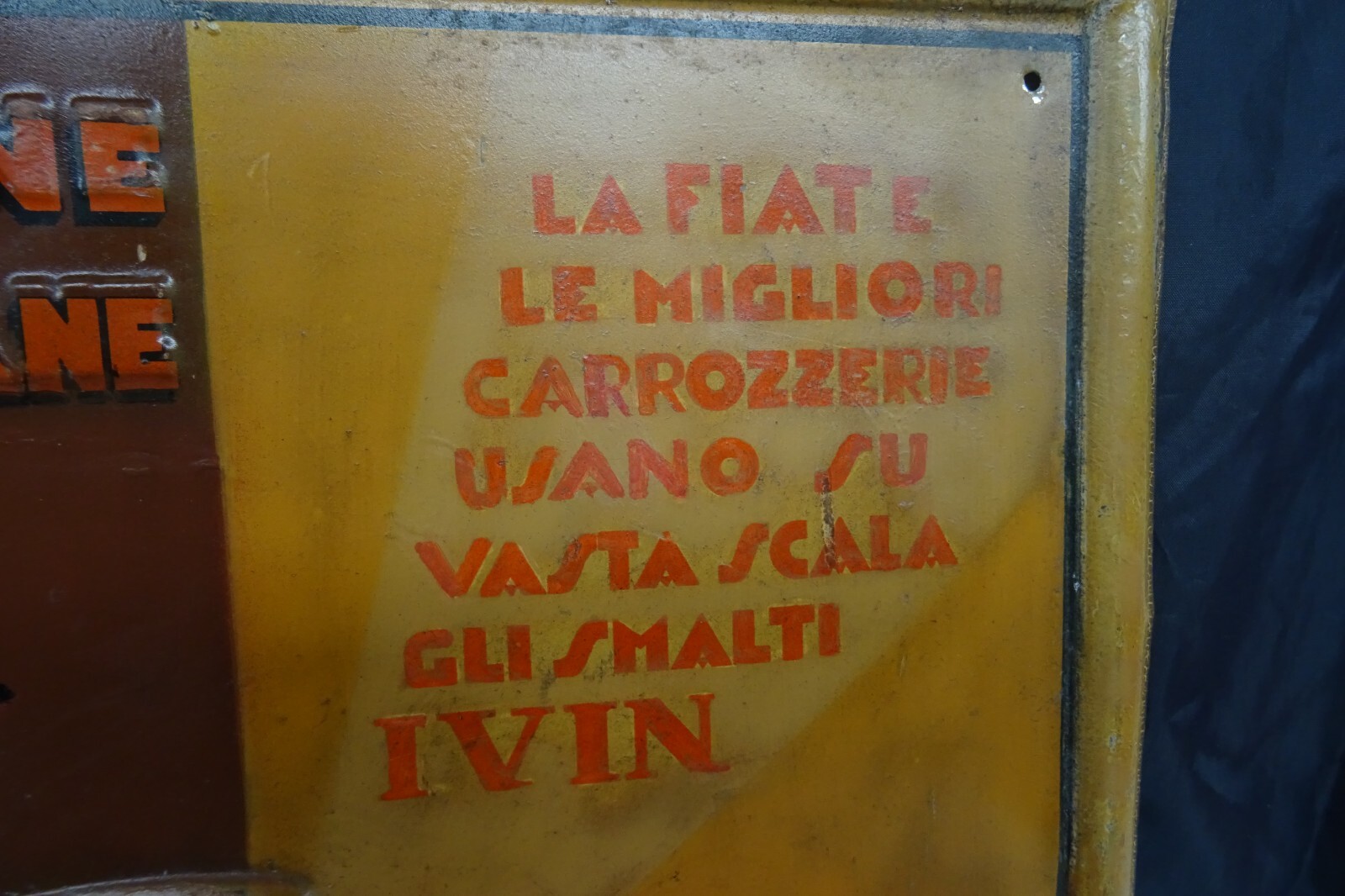IVIN paint sign Fiat Alfa Romeo Isotta Fraschini 1930s