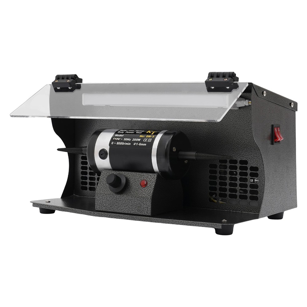Polishing Machine with Dust Collector, Variable Speed Bench Polishing Grinder