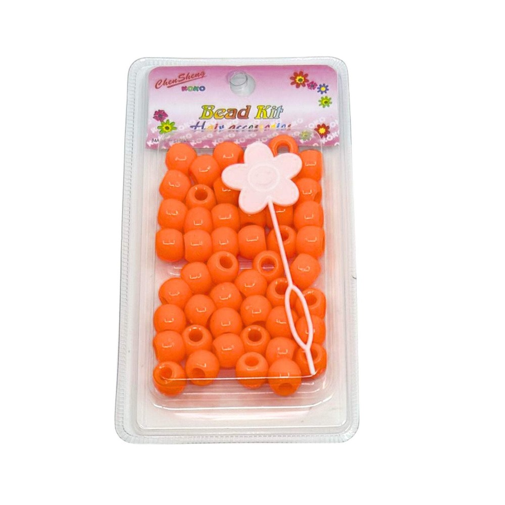 Deluxe Large Orange Bead Kit: 50 Pack