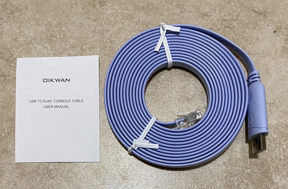 Cisco Console Cable 6ft USB to RJ45,
