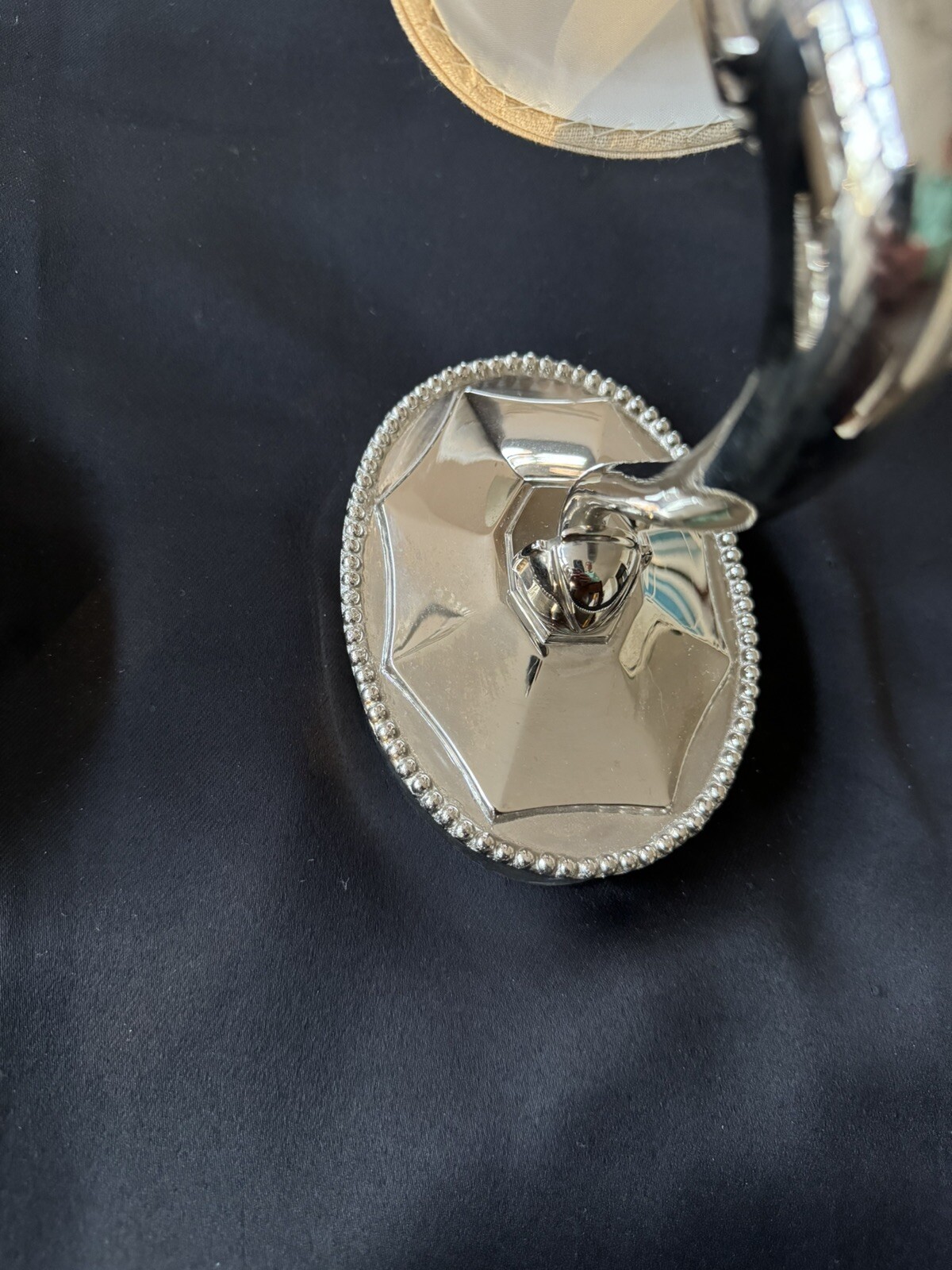 Pair Urban Archaeology Paris Chrome Wall Sconce Sconces Off White Pleated Shade