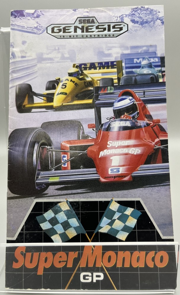 Super Monaco (Genesis, 1990) Instruction Manual ONLY