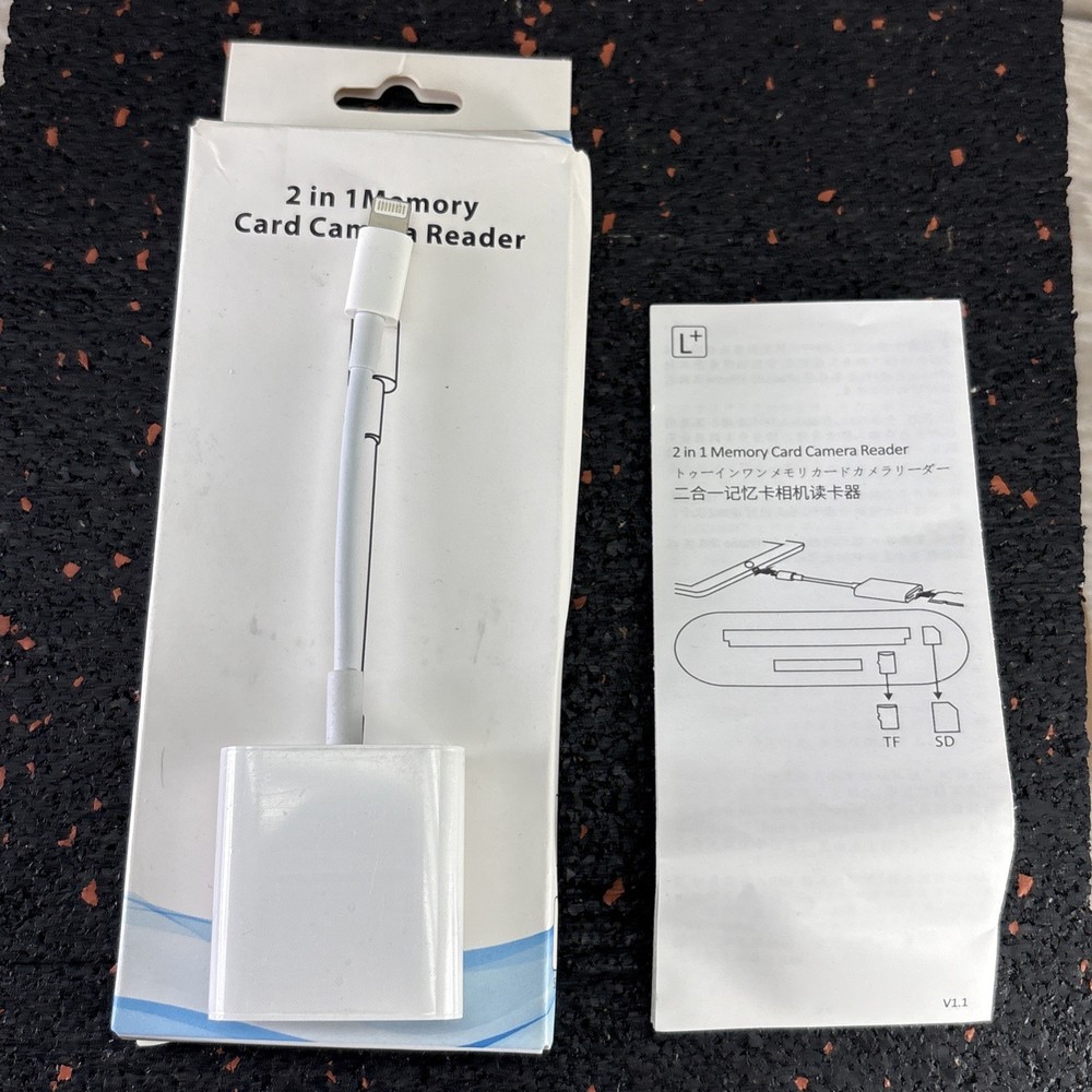 iPhone Lightning to SD/ TF Card Camera Reader 2 in 1 Memory