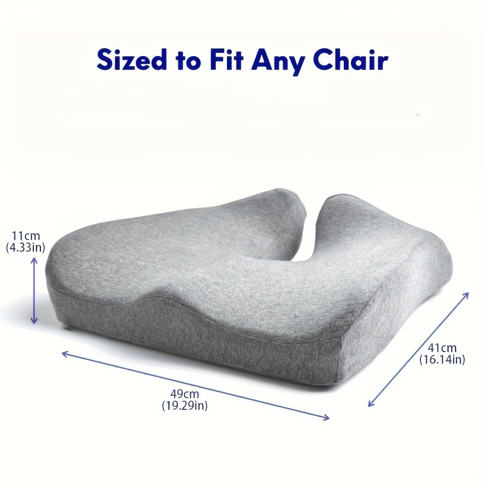 Patented Pressure Relief Seat Cushion for Long Sitting Hours on Office Chair