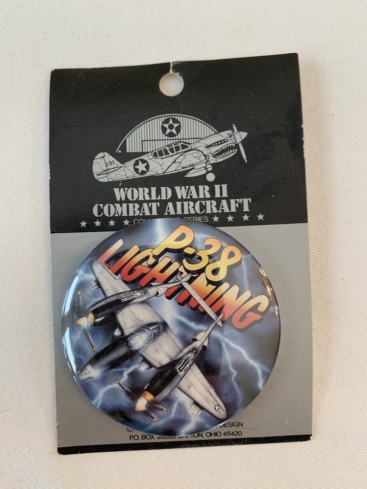 P38 Airplane Button Pin