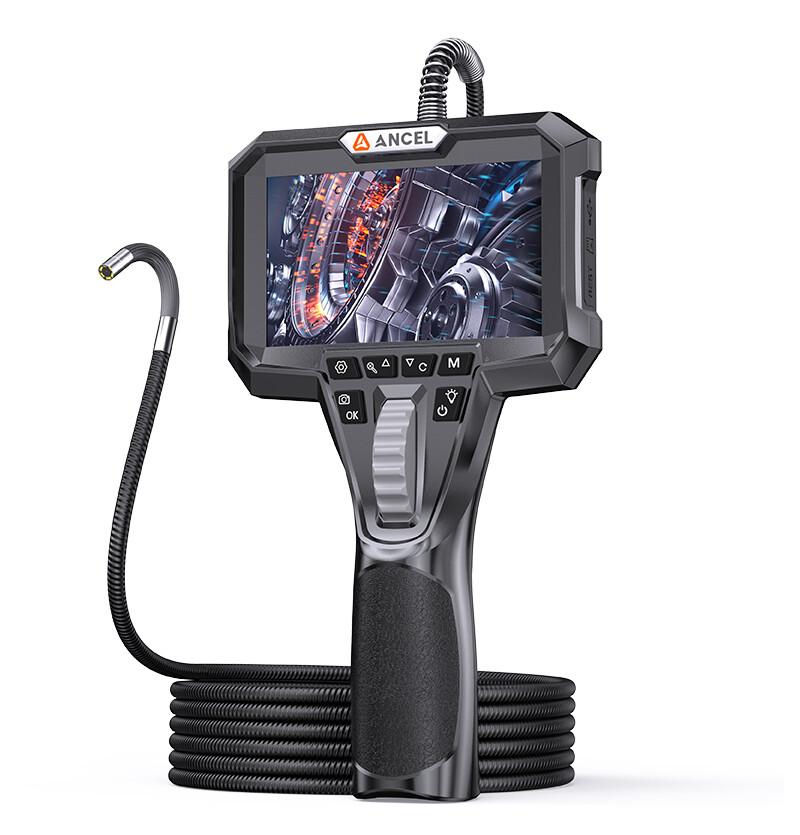 ANCEL AN301 Articulating Endoscope Camera 4.3'' Borescope Continuous Recording