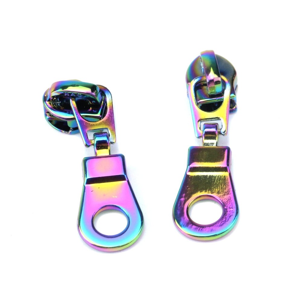 10-Pack #5 Rainbow ZipperZipper Replacement Zipper Pull for Luggages Purses B...