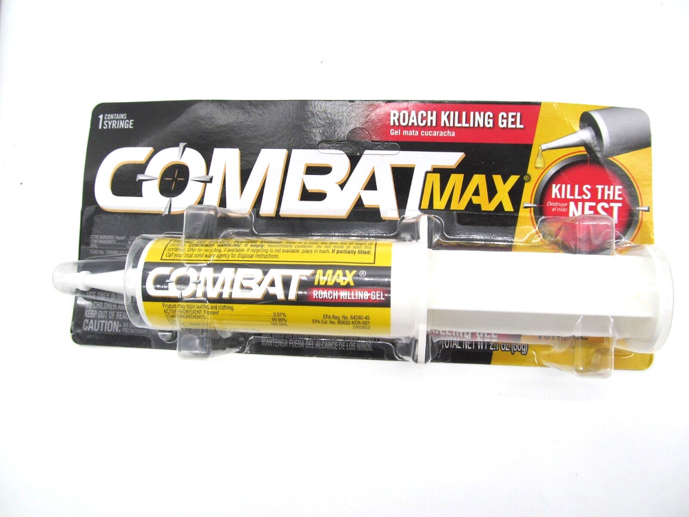Combat 60 g Source Kill Max Roach Kill Gel-2.1 oz (1 Syringe),NEW!