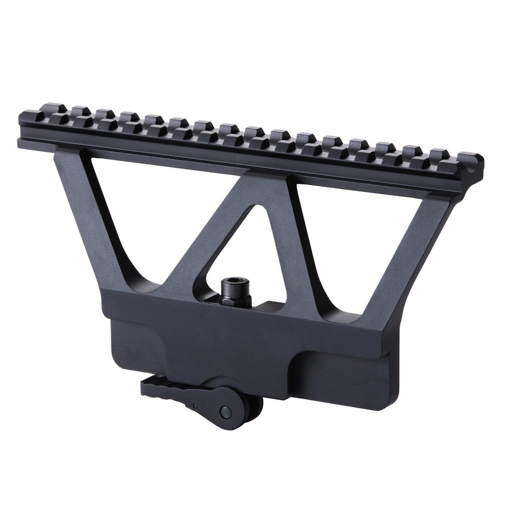 Hot Tactical Side Guide 20mm Rail Mount Elevated Diagonal Metal Sight Bracket