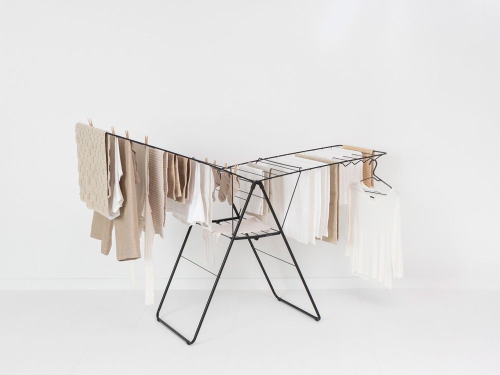 Brabantia HangOn Drying Rack - 82 ft (25m) - Matte Black