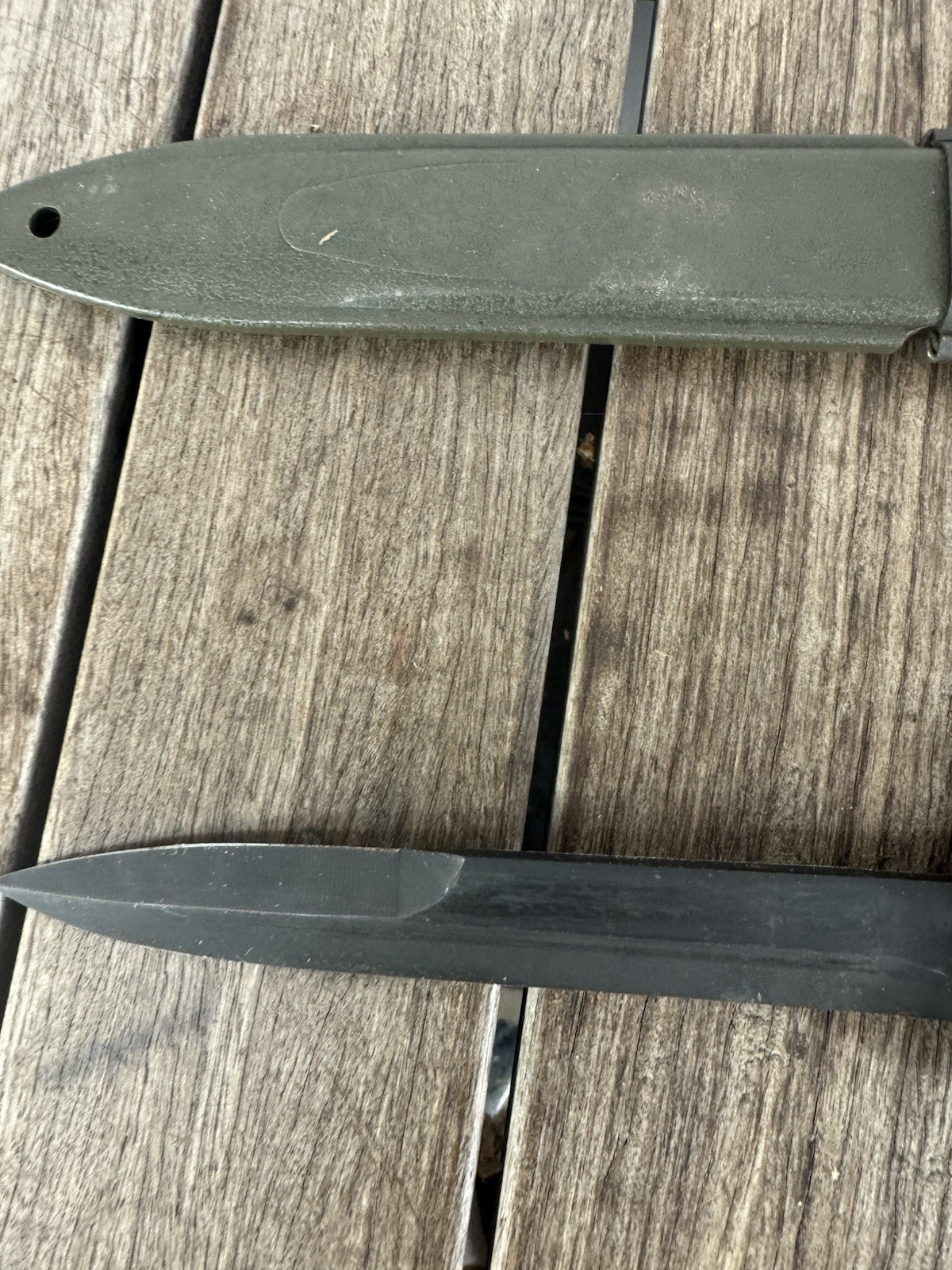 Vietnam Era M-7 COLT BAYONET AND SCABBARD MADE BY Colt Excellent ! 1963