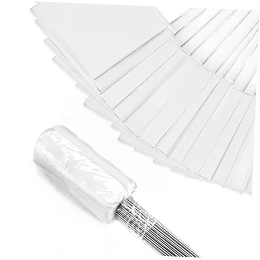 100Pack Marking Flags, Writable/15x4x5 Inch, Yard Flags for 100 Pack White