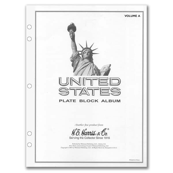 Pages For Harris Stamp Album Part A - US Plate Block 1901 1963 Illustrated New