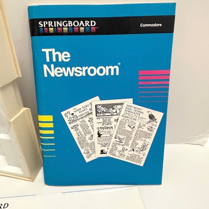 Springboard The Newsroom Software Commodore 64 128 Vintage Computer Untested