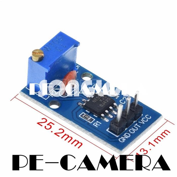 1PCS NE555 Adjustable Frequency Pulse Generator Module