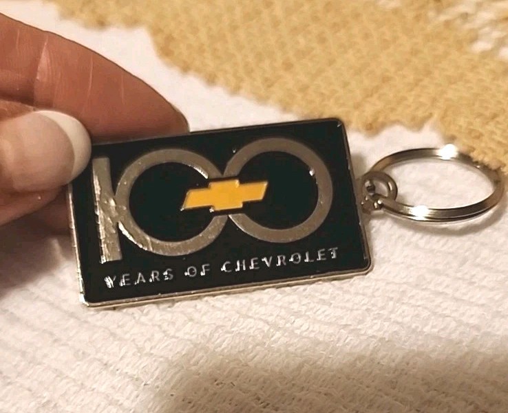 Chevrolet 100 Years Keychain Bowtie