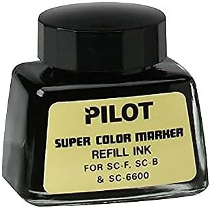 Permanent Marker Refill Ink, Black, 1 oz Bottle with Dropper