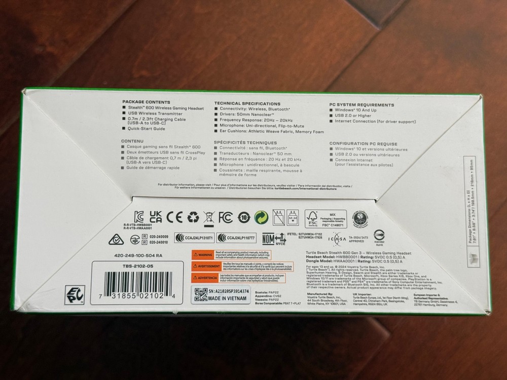 Turtle Beach Stealth 600 Gen 3 Wireless Gaming Headset for Xbox