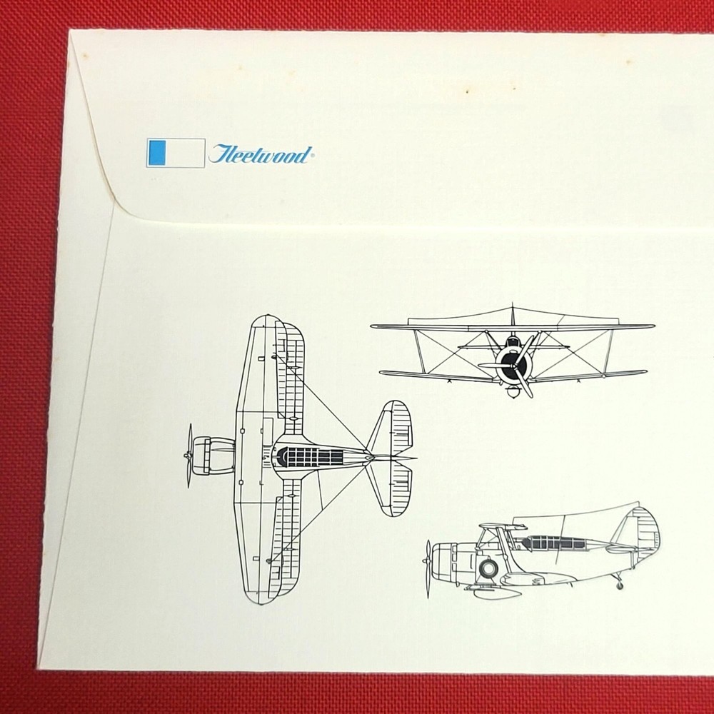 First Day of Issue SBC Monoplane Stamp Cache Envelope