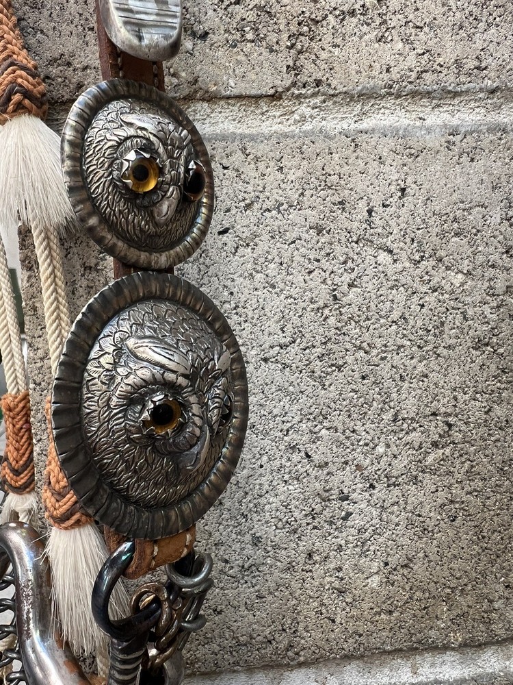 Sterling silver Owl bridle