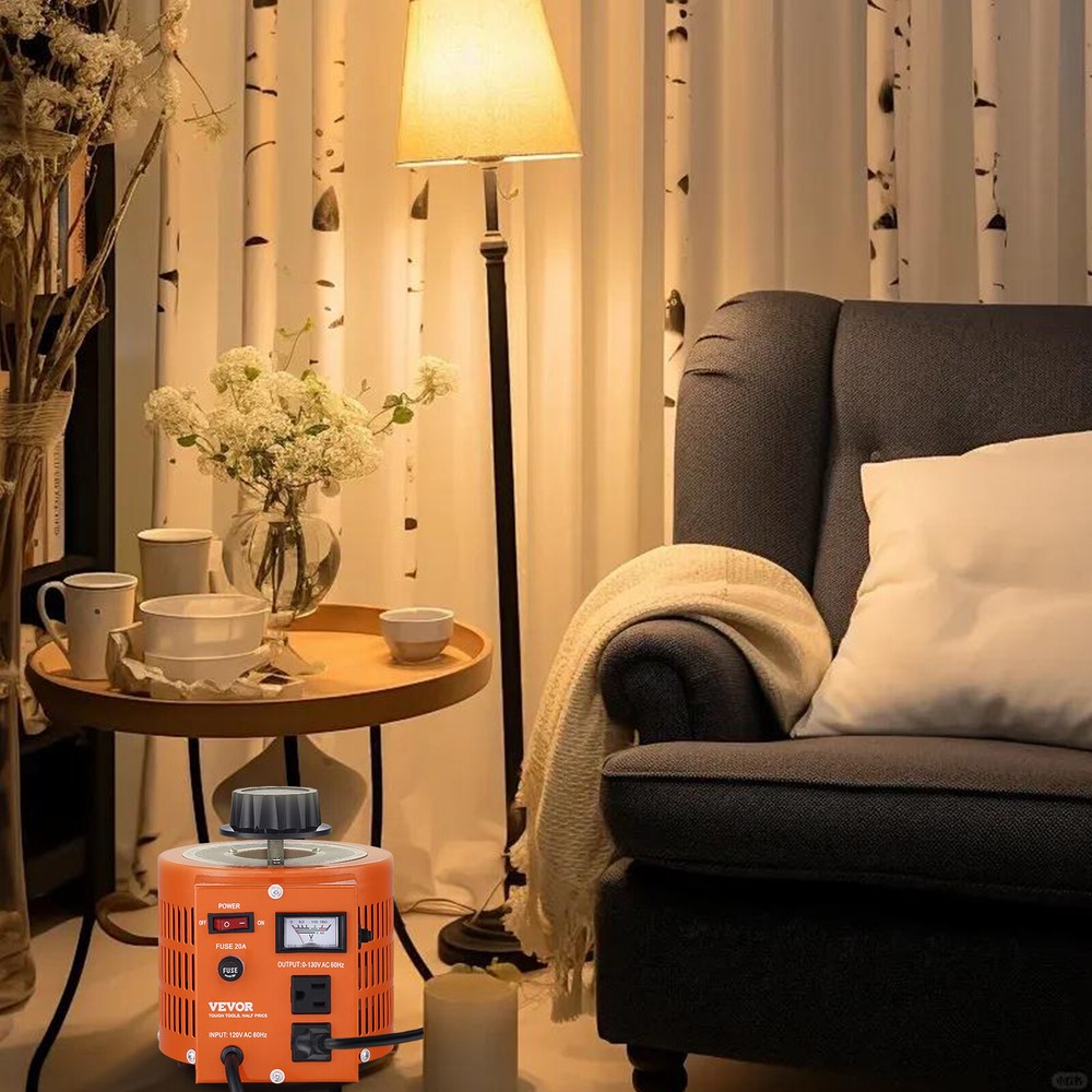 VEVOR 20Amp Variac Transformer Variable AC Voltage Regulator 2000VA 0-130V