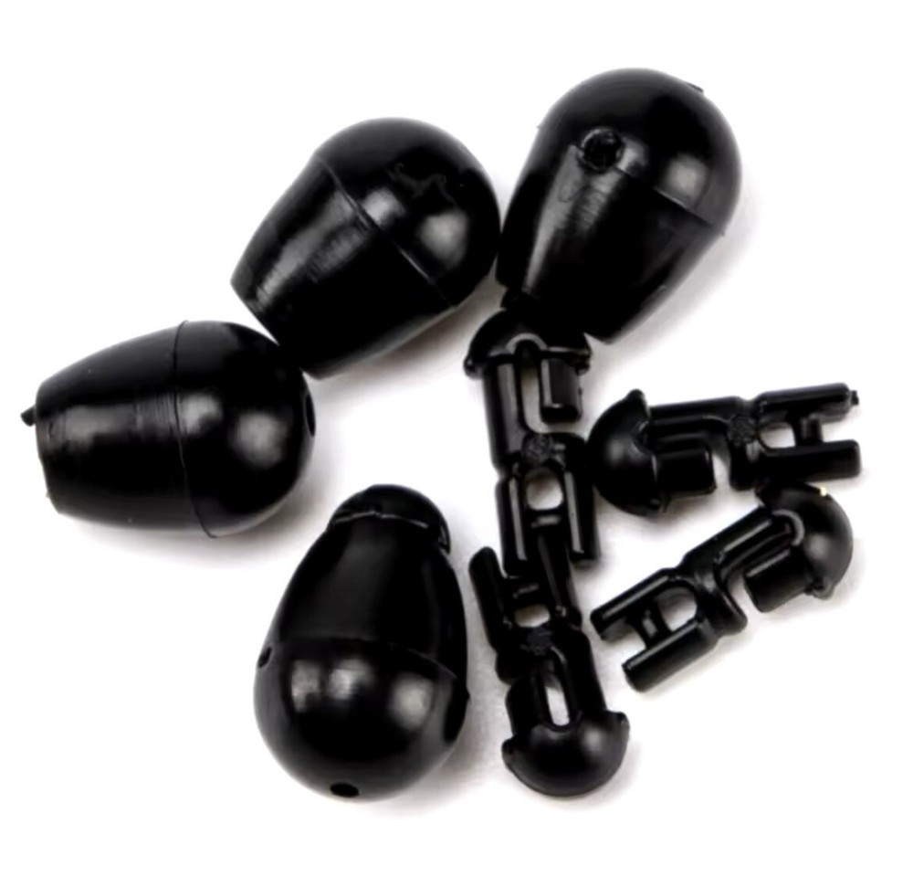 30 x Black Quick  Change Method Feeder Beads.