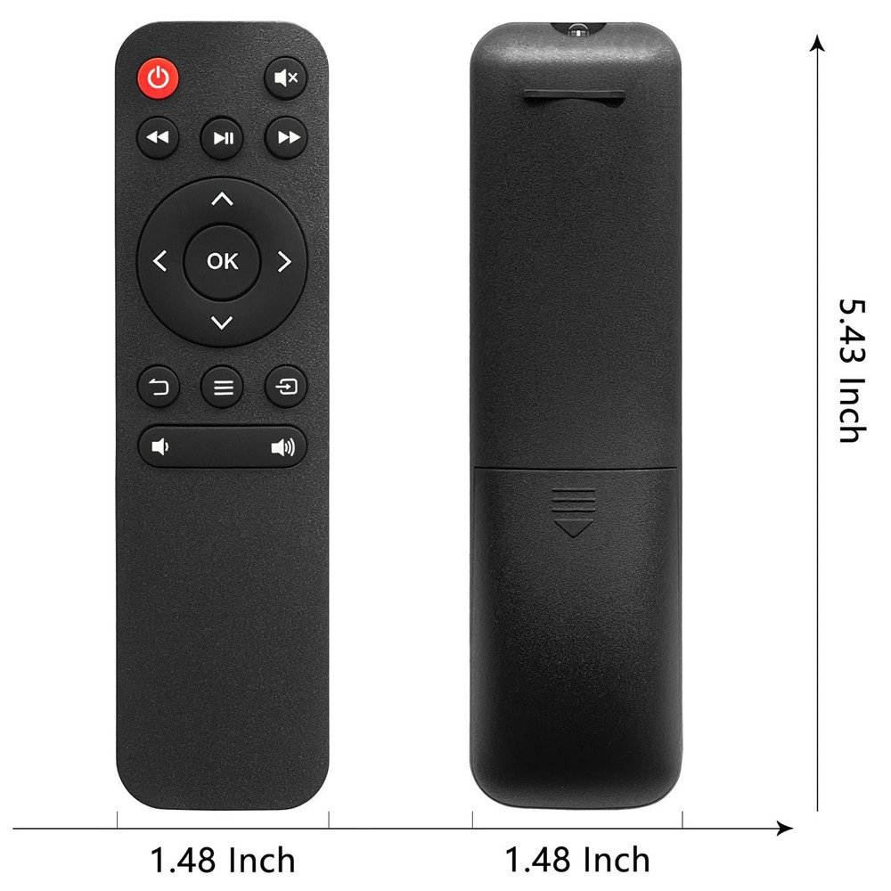HODSEUKIN Replacement Remote for Mini Projector,Compatible with ELEPHAS Black
