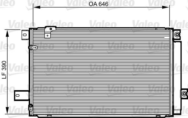 Condenser, air conditioning VALEO 814213