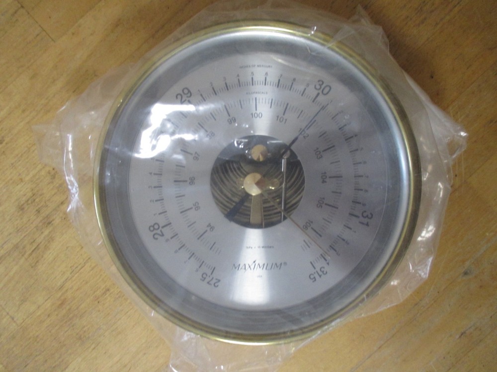 Maximum Proteus PRB Analog Barometer Brass Case