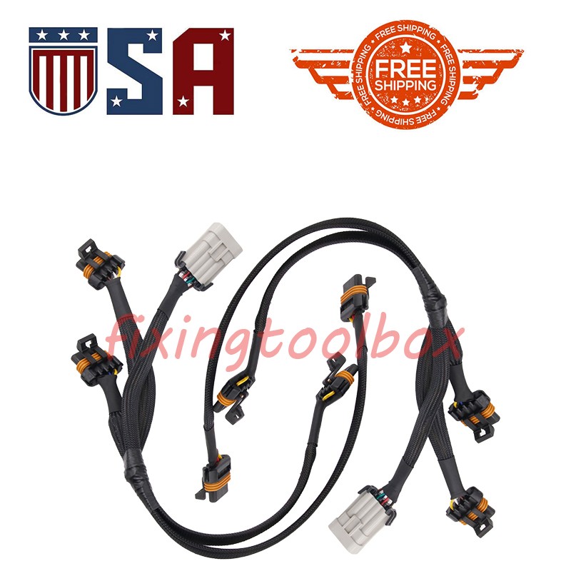 2pc LS1 LS6 LS Ignition Coil Relocation Harness for Relocation Brackets Coils US