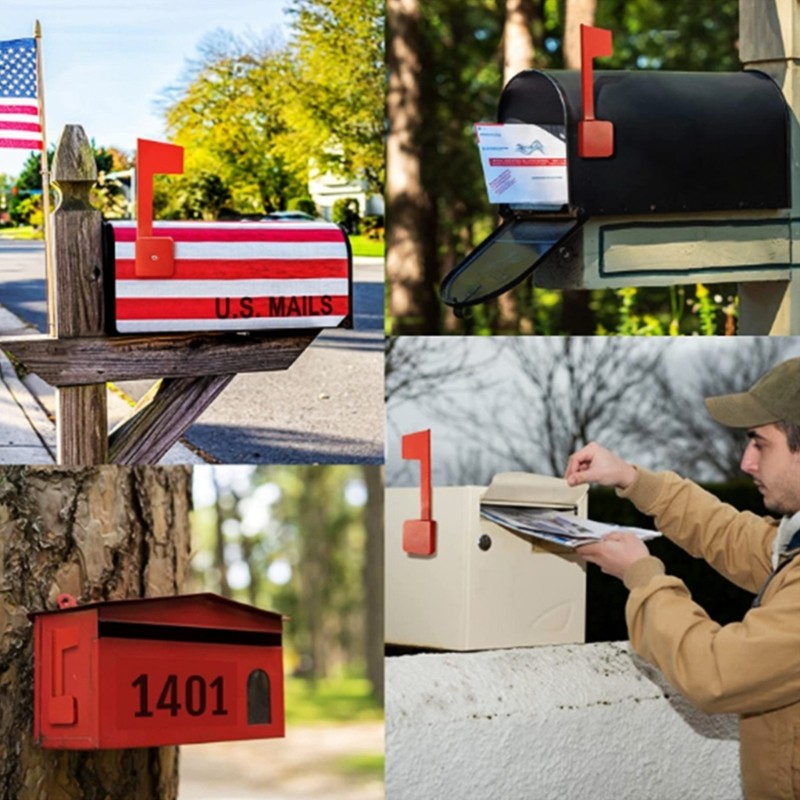 Mailbox Flag Replacement with Double Sided Sticky Pads Easy Installation
