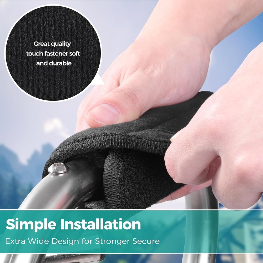2 Pack Walker Handle Cushions Walker Grip Covers Pads Walker Padded Hand