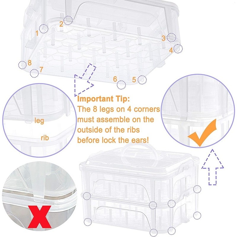 80 Spools Polyester Embroidery Thread Clear Storage Box W/ Snips Nets Chart New