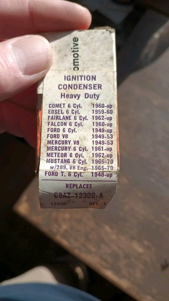 Motorcraft Ignition Condenser 13330