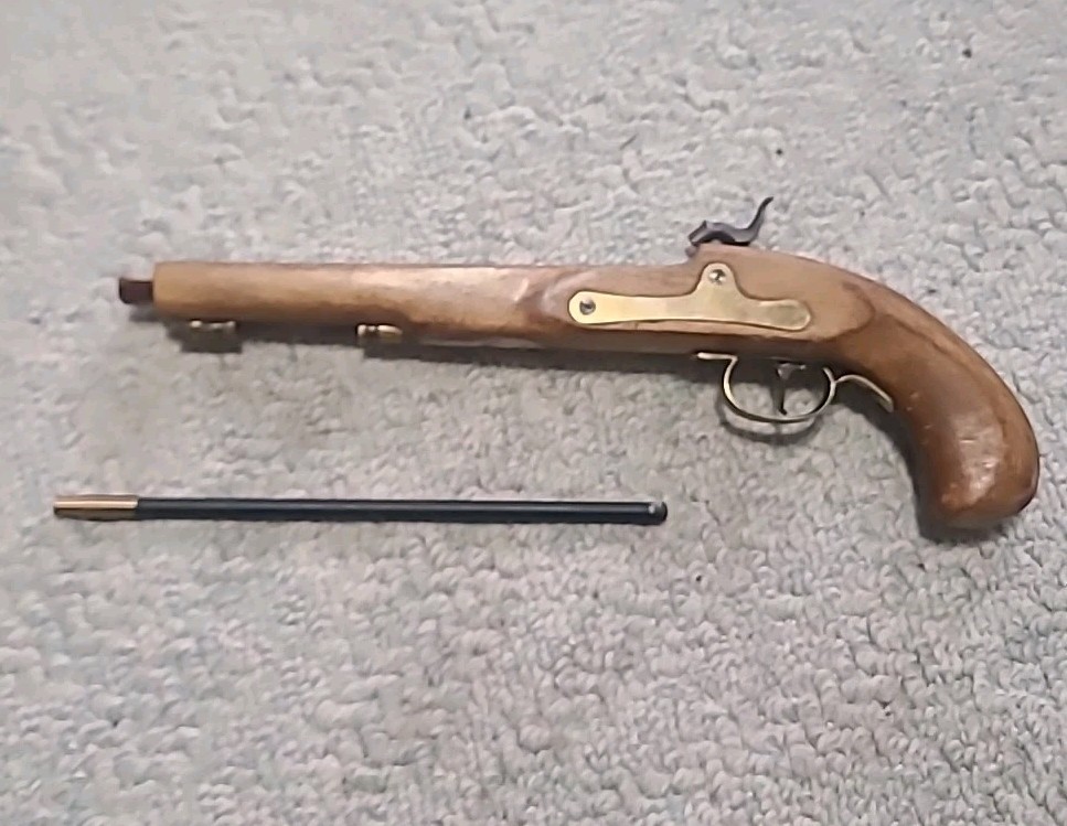 Black Powder Cva Kentucky Pistol Stock Lock Trigger Trigger Guard Thimbles