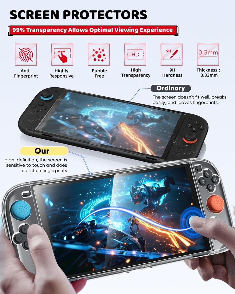 Switch 2 Accessories Bundle for Nintendo Switch 2 2025 White