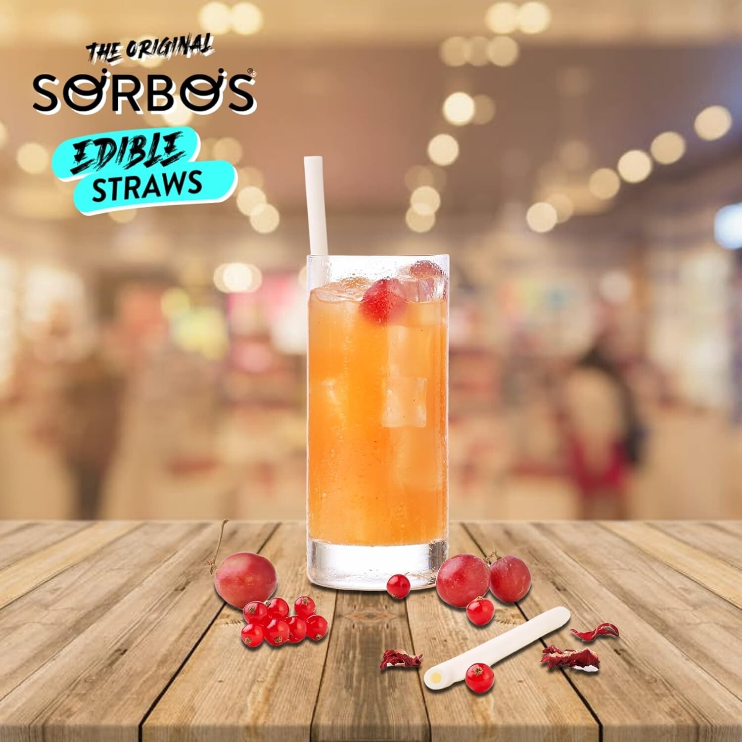 Edible Biodegradable Straws - Neutral Flavor, Pack of 200 | Eco-Friendly Choice