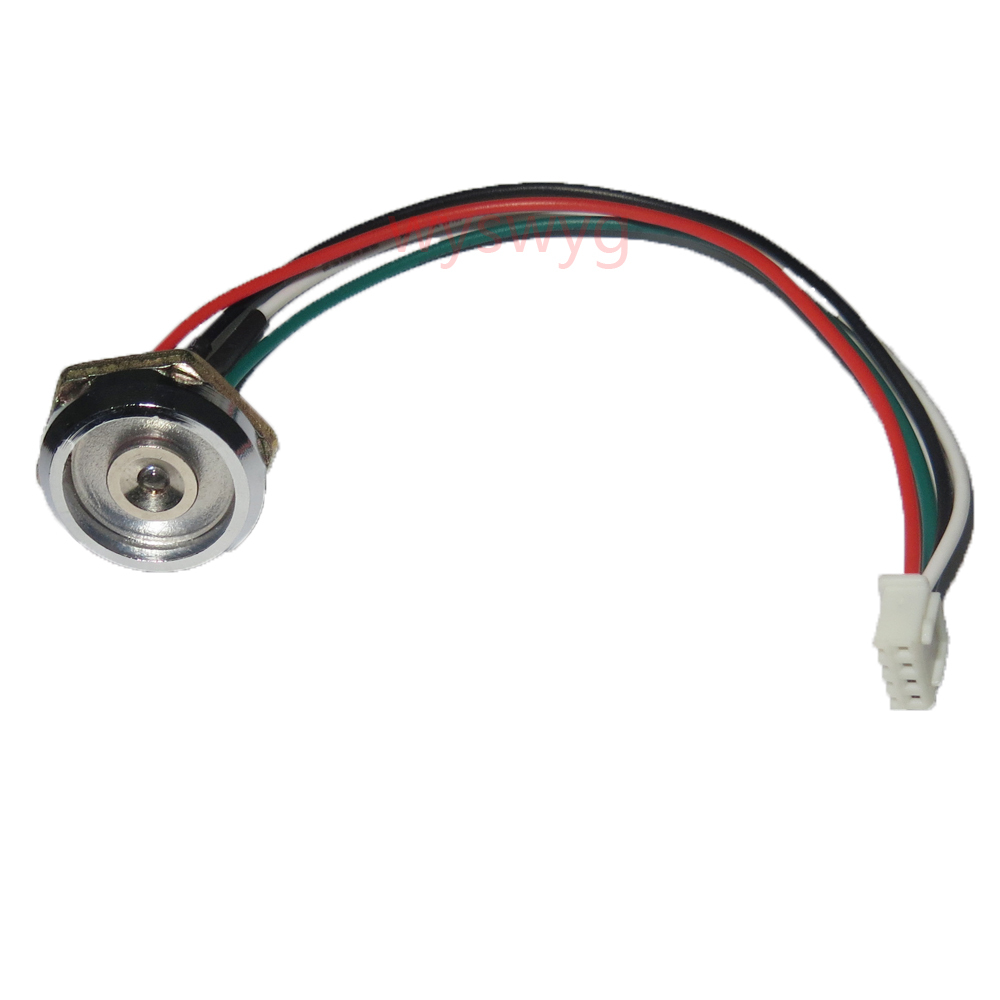 iButton DS1990A DS9092 TM Tag Reader Probe Contact Socket Metal Connector w/ LED