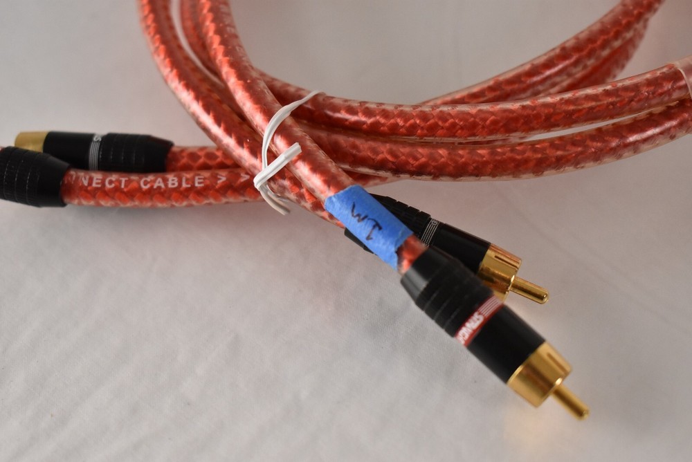 1m Pair RCA Straightwire Encore II Audio Interconnect Cables