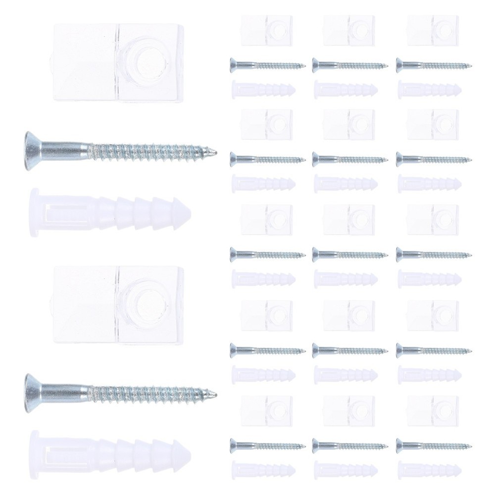 30 Sets Glass Plastic Retaining Clip Frame Retainer Clips Hanging