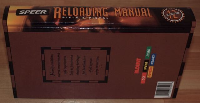 Speer Reloading Manual-No.12-NOS